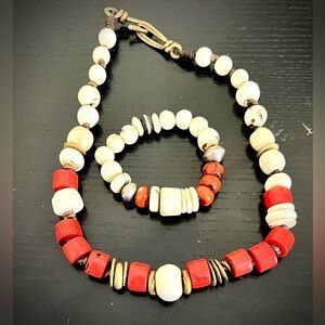 EUC ARTISAN zoWEE Necklace & Bracelet Set